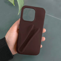 Thumbnail for Generic Lip Gloss Phone 14 Pro Case - Premium Silky Silicone Lip and Phone Case with Puffy Back and Tactile Buttons for Easy Grip - Protective and Stylish Case Phone 14 Pro (Brown)