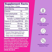 Thumbnail for Viactiv Calcium + Vitamin D Supplement Soft Chews for Women & Men - Chewable Calcium for Bone Health Support, 650 mg per Serving, Vitamin D & K for High Absorption - 180 Count, Milk Chocolate