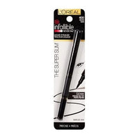 Thumbnail for L'Oreal Paris Makeup Infallible Super Slim Long-Lasting Liquid Eyeliner, Ultra-Fine Felt Tip, Quick Drying Formula, Glides on Smoothly, Black, Pack of 1