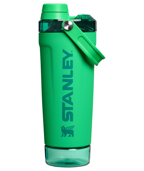 STANLEY Vitalize Shaker Bottle 20 oz | Leakproof Insulated Stainless Steel Shaker Cup | Base Storage and Twist On Fast Flow Lid | Protein Shakes and Pre Workout Powder | BPA-Free | Meadow