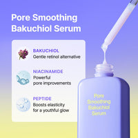 Thumbnail for By Wishtrend Pore Smoothing Bakuchiol Serum 1.01 Fl Oz, Pore Minimizer Enhanced with Bakuchiol & Niacinamide, Peptide, Increase production of Collagen Fiber, for saggy & enlarged pores