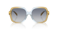 Thumbnail for COACH HC8395F Low Bridge Fit Sunglasses, Cider/Baby Blue/Blue Gradient, 56 mm