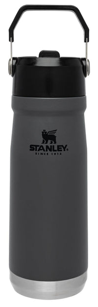 Thumbnail for Stanley IceFlow Flip Straw Water Bottle 22 oz | Built-In Straw for Travel and Sports | Lightweight and Leak Resistant | Insulated Stainless Steel | BPA-Free | Charcoal
