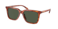 Thumbnail for Coach HC8385U Universal Fit Sunglasses, Caramel Tortoise/Army Green Solid, 54 mm