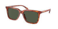 Thumbnail for COACH HC8385U Universal Fit Sunglasses, Caramel Tortoise/Army Green Solid, 54 mm