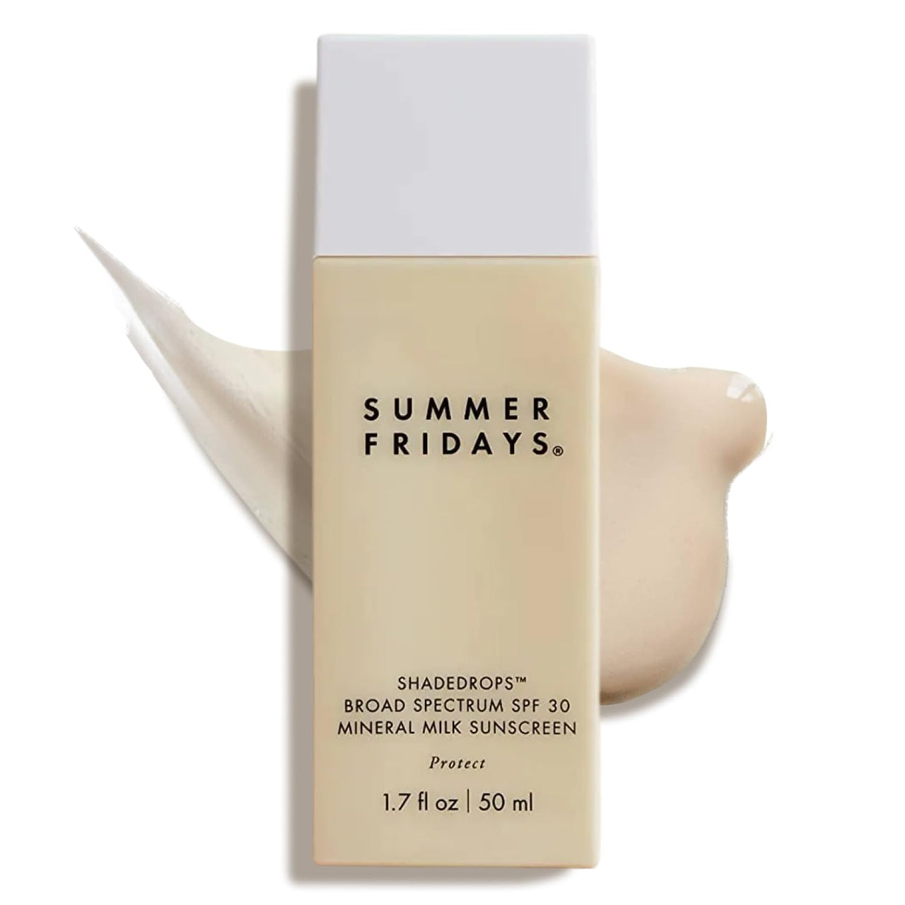 Summer Fridays ShadeDrops Broad Spectrum SPF 30 - Daily Tinted Sunscreen for Face - Lightweight, Hydrating Milky Mineral Sunscreen with Zinc Oxide - Essential Sun Care Gifts (1.7 Fl Oz)
