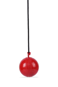 Thumbnail for SG Synthetic I Ball with Cord Cricket Hanging Ball | Red | Standard | PVC | Unisex | Ideal for Practice | Durable Construction | Lightweight (159g) | Easy to Hang | Enhances Batting Skills