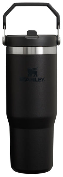 Stanley IceFlow Flip Straw Tumbler with Handle 30 oz | Twist On Lid and Flip Up Straw | Leak Resistant Water Bottle | Insulated Stainless Steel |BPA-Free | Black 2.0