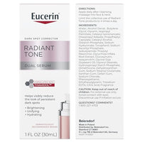 Thumbnail for Eucerin Radiant Tone Dual Serum Dark Spot Corrector, Dark Spot Serum with Thiamidol and Hyaluronic Acid, Helps Visibly Reduce the Look of Persistent Dark Spots, 1 Fl Oz Bottle
