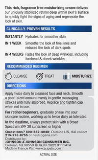 Thumbnail for Neutrogena Rapid Wrinkle Repair, Retinol Face Moisturizer, Daily Anti-Aging Neck & Face Cream with Hyaluronic Acid, Retinol Cream, Fragrance-Free, Fades Fine Lines, Wrinkles and Dark Spots, 1.7 oz