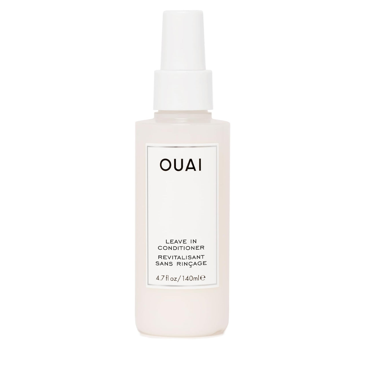 OUAI Leave In Conditioner & Heat Protectant for Hair - Prep Hair for Styling or Use as Detangling Spray to Fight Frizz & Flyaways - No Parabens, Sulfates or Phthalates (4.7 oz)