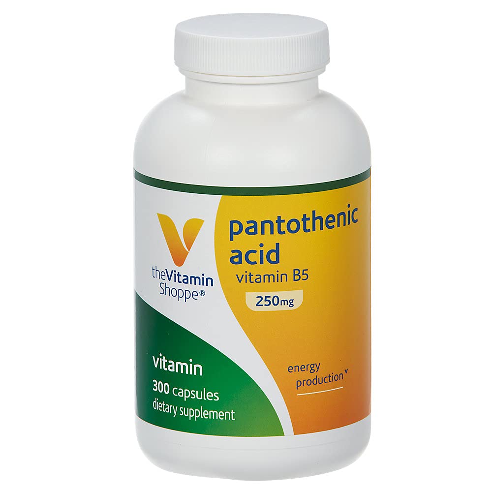 Pantothenic Acid 250 MG Capsules by The Vitamin Shoppe