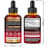 Thumbnail for USDA Organic Vitamin B12 Sublingual Drops - 5000 mcg Liquid Vegan Methylcobalamin for Women & Men - Energy Boost, Focus & Mood, Brain Health Support - Maximize Absorption - 2 Month Supply, 2 fl oz