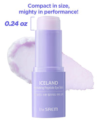 Thumbnail for THESAEM Iceland Hydrating Peptide Eye Stick 0.24oz - Elasticity, Cooling, Moisturizing Eye Balm for Loose Skin – Under Eye Treatment - Balm to Smooth Skin Texture - Daisy Flower Scent