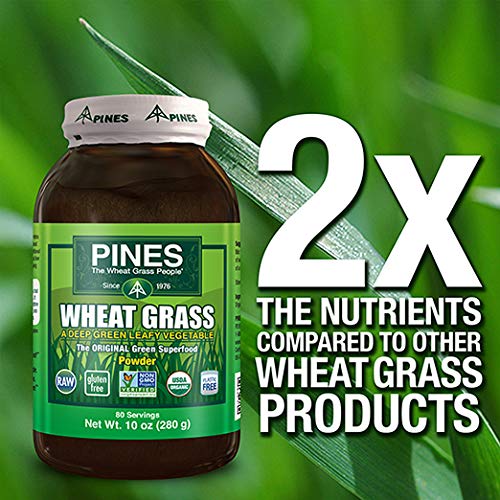 Pines Organic Wheat Grass Powder, 10 Ounce