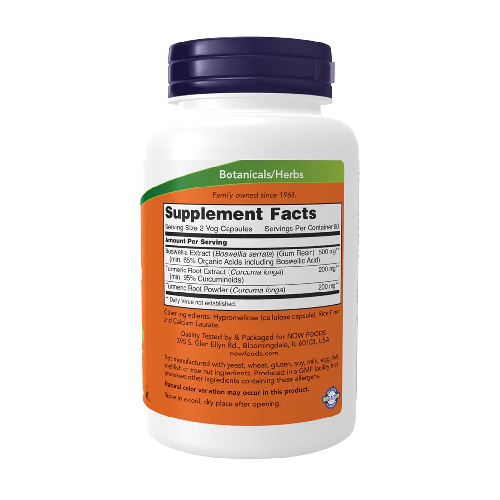 NOW Foods, Boswellia Extract, 250 mg, 120 Veg Capsules