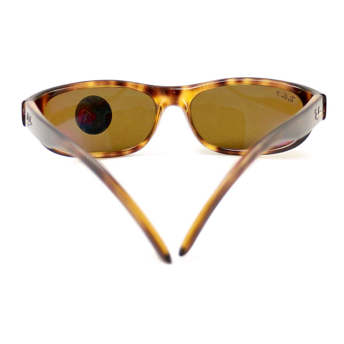 Ray-Ban Men's RB4033 Predator Rectangular Sunglasses, Havana/Polarized Brown, 60 mm