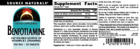 Thumbnail for Source Naturals: Benfotiamine, Fat Soluable Source of Vitamin B-1 (Thiamine) 150 mg 30 Tablet