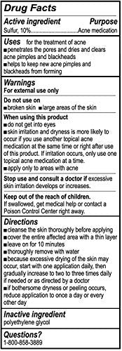 Thumbnail for De La Cruz Sulfur Ointment - Cystic Acne Treatment for Face and Body - Daily 10 Min Spot Treatment Mask - Safe and Effective Game Changing Hormonal Acne Treatment That Clears Up Pimples - 2.6 OZ