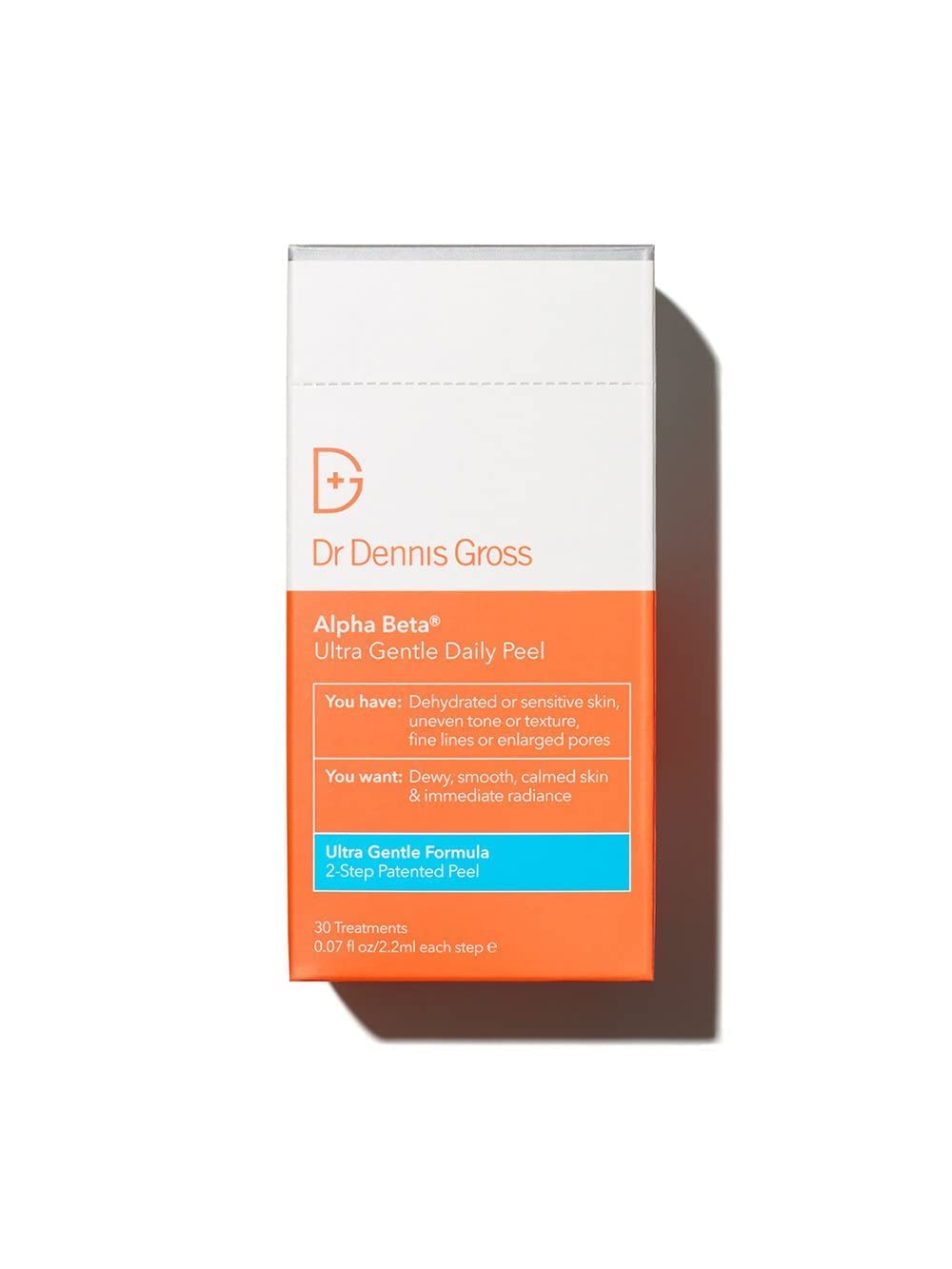 Dr. Dennis Gross Alpha Beta Ultra Gentle Daily Peel: for Dehydrated or Sensitive Skin, Uneven Tone or Texture, Fine Lines or Enlarged Pores (30 Treatments)