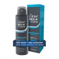 Thumbnail for Dove Men+Care Anti-Perspirant Spray Clean Comfort Maximum Sweat Protection 96-Hour Comfort 3.8 oz