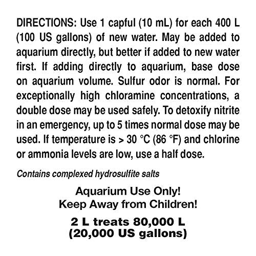 Seachem Prime Fresh and Saltwater Conditioner - Chemical Remover and Detoxifier 2 L