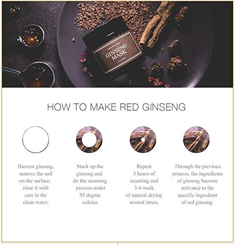 I'm from] Ginseng Mask, detox, elasticity, prevent fine lines, 3.97% ginseng extract, 120g, 4.23oz
