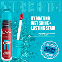 Thumbnail for NYX PROFESSIONAL MAKEUP Lip IV Hydrating Glossy Lip Stain with 12HR Hydration - Blush Rush (Pink)