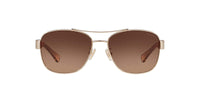Thumbnail for Coach HC7064 Sunglasses, Light Gold/Brown Gradient, 56 mm