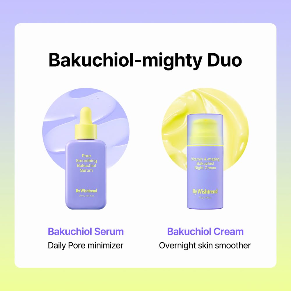 BY WISHTREND Vitamin A-mazing Bakuchiol (10,000ppm) Night Cream | Retinal (300ppm), Peptide, Collagen, Ceramide NP, Centella Asiatica, moistfully plump overnight skincare (0.35 Ounce (Pack of 1))
