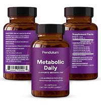 Thumbnail for Pendulum Metabolic Daily - Multi-Strain Probiotic with Akkermansia muciniphila to Support Metabolism and Sustain Energy Levels - for Women and Men - 30 Capsules (1 Pack)