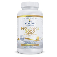 Thumbnail for Nordic Naturals ProOmega 2000, Lemon Flavor - 90 Soft Gels - 2150 mg Omega-3 - Ultra High-Potency Fish Oil - EPA & DHA - Promotes Brain, Eye, Heart, & Immune Health - Non-GMO - 45 Servings
