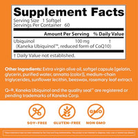 Thumbnail for Doctor's Best Kaneka Ubiquinol 100 mg Supplement for Men & Women - Reduced Form CoQ10, Coenzyme Q10 100mg for Antioxidant & Heart Health Support, Non GMO, Gluten Free, Soy Free - 60 Softgels