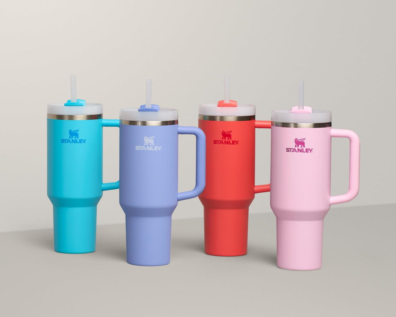 STANLEY Quencher H2.0 Tumbler with Handle and Straw 40 oz | Flowstate 3-Position Lid | Cup Holder Compatible for Travel | Insulated Stainless Steel Cup | BPA-Free | Splash