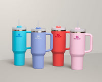 Thumbnail for Stanley Quencher H2.0 Tumbler with Handle and Straw 40 oz | Flowstate 3-Position Lid | Cup Holder Compatible for Travel | Insulated Stainless Steel Cup | BPA-Free | Hot Coral