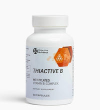 Thumbnail for Objective Nutrients Thiactive B Complex, Uniquely Formulated, Contains TTFD & Benfotiamine, No Toxic Fillers, Supports Energy Metabolism, Third Party Tested, Made in USA, 60 capsules