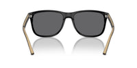 Thumbnail for A|X ARMANI EXCHANGE Men's AX4070S Square Sunglasses, Black/Grey Polarized, 57 mm