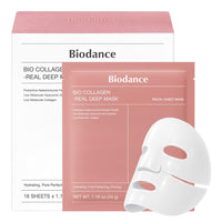 Thumbnail for BIODANCE Bio-Collagen Real Deep Mask, Hydrating Overnight Hydrogel Face Mask, Pore Minimizing, Plumping, Elasticity Improvement, Korean Skin Care | 1.19oz(34g) x 16ea