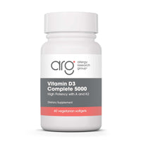 Thumbnail for Allergy Research Group Vitamin D3 Complete 5000 - Delivers 125 mcg Vitamin D3 - with Vitamin A & K2 - Supports Bone Strength, Immune Balance & Healthy Mindset - 60 Servings - 60 Capsules