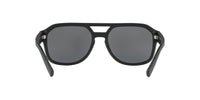 Thumbnail for A|X ARMANI EXCHANGE Men's AX4074S Rectangular Sunglasses, Matte Black/Light Grey Mirrored/Black, 57 mm