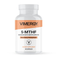Thumbnail for Vimergy 5-MTHF Capsules – 60 Servings (1 Capsule/Serving) 8500mcg L-Methylfolate Glucosamine and 500 mcg Vitamin B12 Supplement –Bioavailable Folate Supplement for Women and Men Vegan 5 mthf (60 ct)
