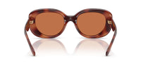Thumbnail for COACH Sunglasses HC 8391 U 577473 Caramel Tortoise/Brown Solid Polyamide Stand