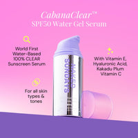 Thumbnail for Naked Sundays CabanaClear Facial Suncreen Serum - SPF 50 Invisible Water Gel for Sensitive Skin, Lightweight, Fragrance-Free, Daily Face Sunscreen, 30ml