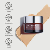 Thumbnail for IT Cosmetics Bye Bye Redness Full Coverage Color Correcting Cream (Light Beige) - Redness Neutralizing Tinted Face Moisturizer, 12HR Hydration, Hyaluronic Acid, Colloidal Oatmeal - 0.37 fl oz