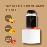 Thumbnail for Black Girl Vitamins - Vitamin D3 Gummies, for Immune, Energy, and Bone Support, 2000IU (50mcg) Vitamin D per Serving, Gluten-Free Vitamin D Gummies