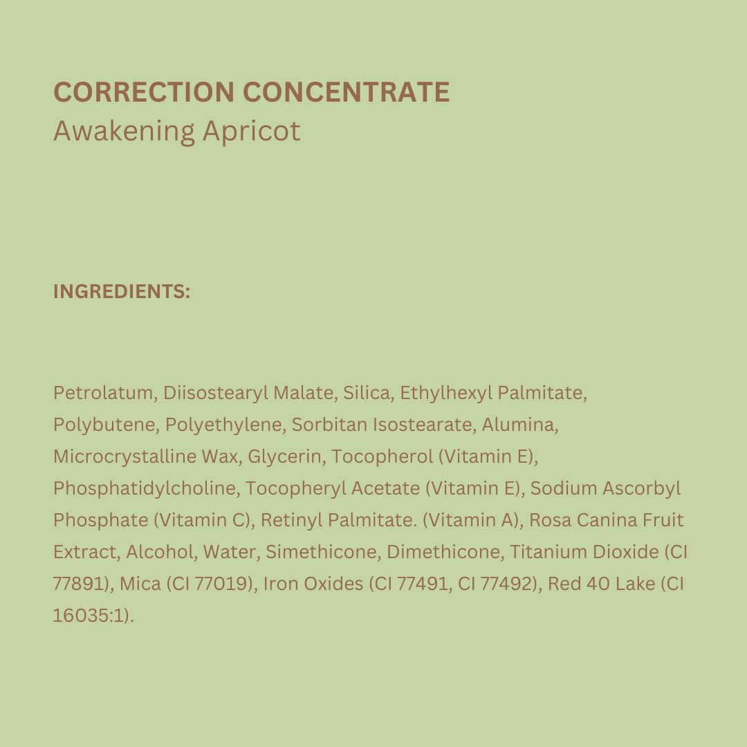 Pixi Beauty Correction Concentrate - Awakening Apricot, Under Eye Colour Corrector, Illuminating Concealer, 0.1 Fl Oz