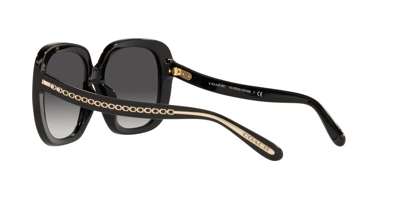 Coach Sunglasses HC 8323 U 50028G C6185 Black Light Grey G