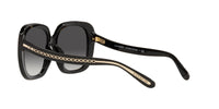 Thumbnail for Coach HC8323U Universal Fit Sunglasses, Black/Light Grey Black Gradient, 56 mm