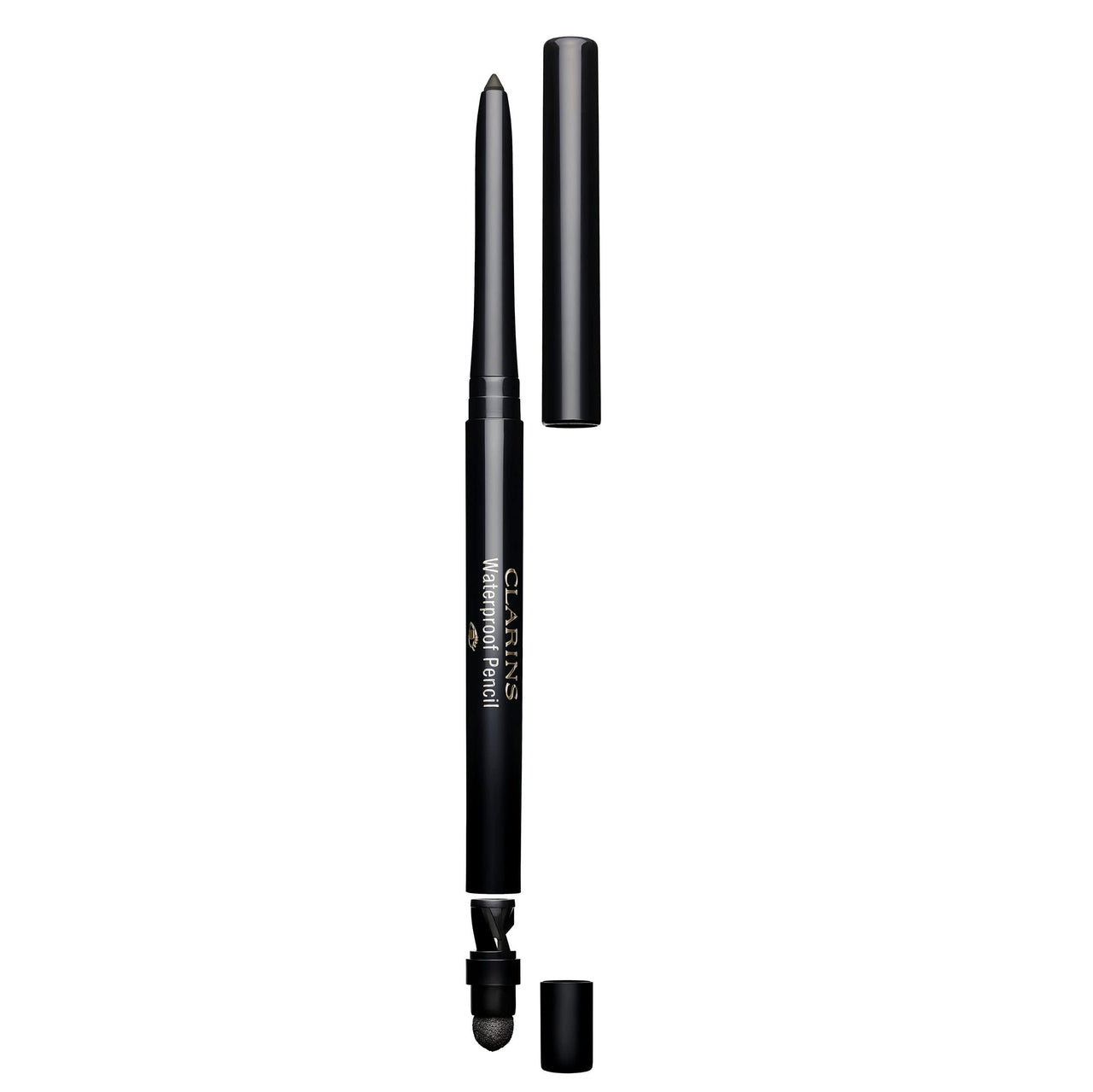 Clarins Waterproof Eye Pencil | Award-Winning | Highly Pigmented and Long-Wearing | Includes Retractable Tip, Built-In Sharpener and Smudger For Smoky Eye Looks | 0.01 Ounces