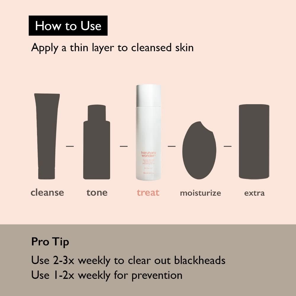 Haruharu Wonder Centella 3% PHA Gentle Liquid Exfoliating Serum 4.06 fl oz / 120ml | Hypoallergenic, PHA ingredients | Vegan, Crurelty Free, EWG-Green